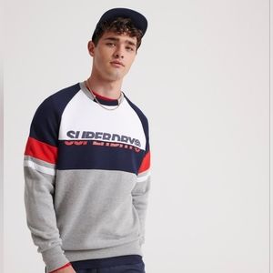SUPERDRY RACER PRINT CREW SWEATSHIRT